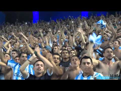"Ahora vamos por la Libertadores vs Bolivar" Barra: La Guardia Imperial &bull; Club: Racing Club