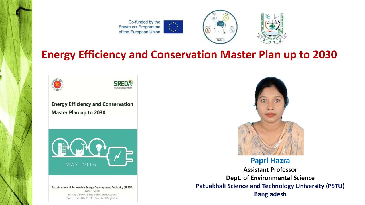 GE&CC and LU&E Module 17: Energy Efficiency and Conservation Master Plan up to 2030