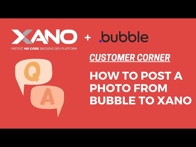 How to post a photo from Bubble to Xano