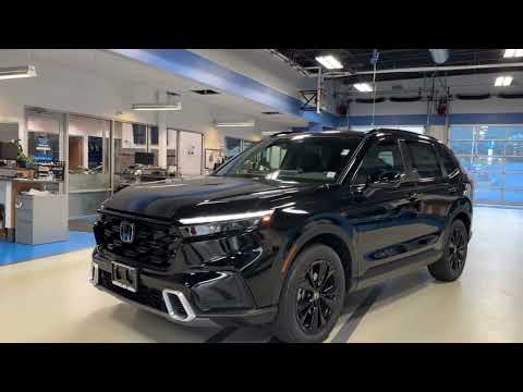 Crystal Black 2026 Honda CR-V Hybrid Sport Touring | Black Interior Walkaround & Full Tour