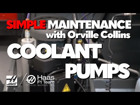 Coolant Pump Simple Maintenance - Haas Automation Service