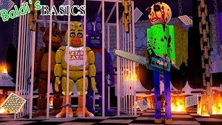 Minecraft FIVE NIGHTS AT FREDDY'S - BALDI'S BASICS.EXE HAS TAKEN OVER THE FNAF HOTEL!!