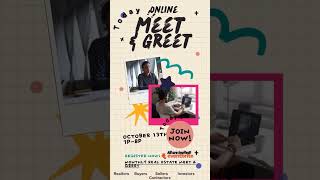 This evening at 7p-8p Eventbrite.com: Monthly Real Estate  Online Meet and Greet   🤝 Whether you're