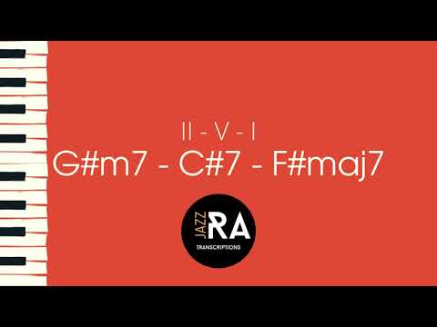 F# Major / Gb Major 2-5-1 Medium Bossa/Latin Jazz Practice Backing Track (110BPM)