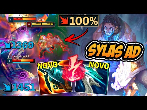 SYLAS AD FULL CRITICO COM OS ITENS NOVOS FICOU QUEBRADO !! - LEAGUE OF LEGENDS