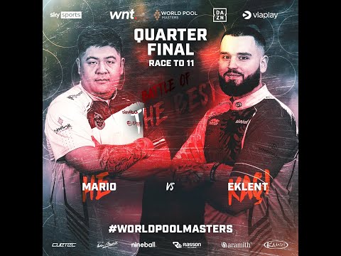 Biliárd World Pool Masters 2023 Quarter-Final Mario He vs Eklent Kaci 2023 05 12 ENG & HUN