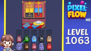 Pixel Flow Level 1063 Solution Walkthrough