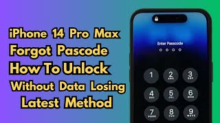 iPhone 14 Pro Max Unlock Forgot Passcode Without Computer Or Data Losing  (2023) ! How To Unlock .