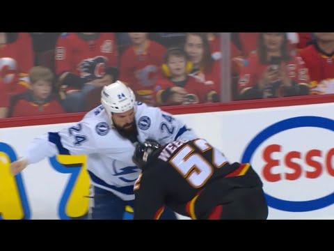 Tempers Flaring in the Tampa Bay Lightning vs Calgary Flames game ￼￼