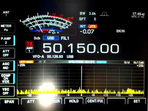 MW0CXH Wales + VE3EN - 6m SSB Sporadic Es (6/10/2012)