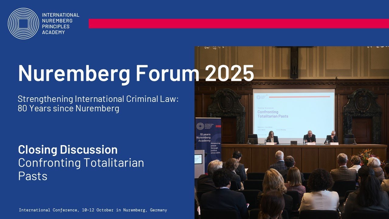 Nuremberg Forum 2025 – Closing Discussion