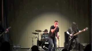 Riverside High School 2012 Talent Show - Amon Amarth &#39;Death In Fire&#39; Band Cover!