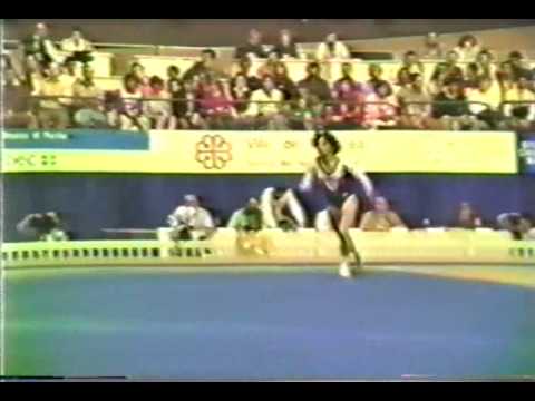 6th T USA Tracy Calore FX - 1985 World Gymnastics Championships 9.450
