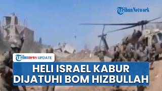 Momen Helikopter Israel Kabur saat Mendadak Dijatuhi Rudal Hizbullah, IDF Panik Lari Berhamburan