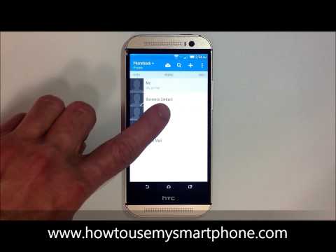 How to Add a Picture to a Contact - HTC One