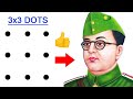 Turn 9 Dots Into Netaji Subhash Chandra Bose Drawing Easy Outline Independence Day Special Drawing