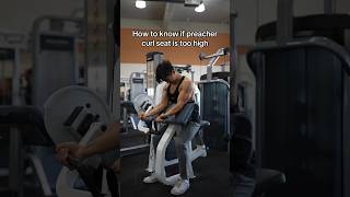 How to SETUP for machine preacher curl