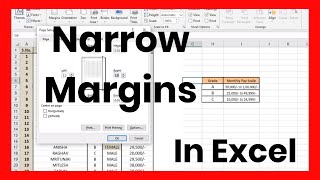 How to Add Narrow Margins in Excel Page- Narrow Margins in Excel Tutorial