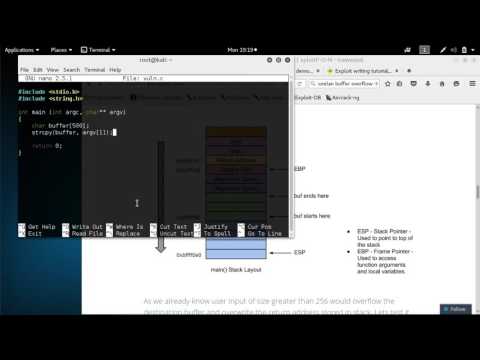 Kali Linux 2016.1 - Buffer Overflow Tutorial