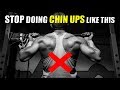 Reason for your SHOULDER INJURY [5 Mistakes Chin Ups] STOP NOW!
