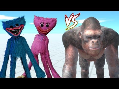 HUGGY WUGGY + KISSY MISSY VS INFERNALS + PRIMATES - ANIMAL REVOLT BATTLE SIMULATOR