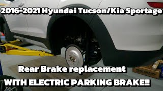 Hyundai Kia rear brake replacement WITH ELECTRONIC PARKING BRAKE!!!