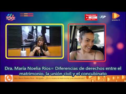 Dra. María Noelia Ríos= Diferencias de derechos entre el matrimonio, la unión civil y el concubinato