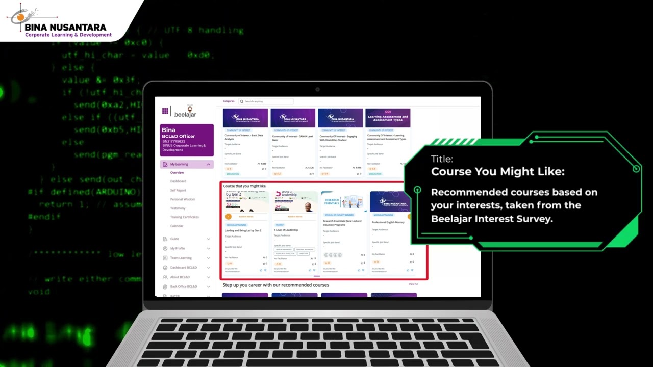 beelajar - AI Course Recommendation