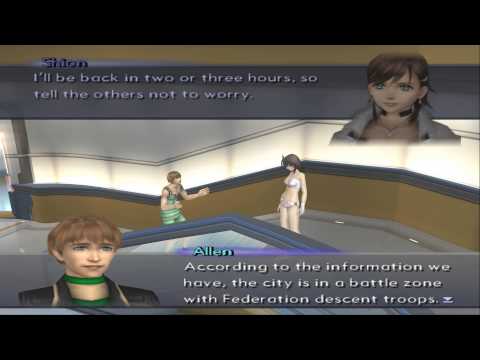 Xenosaga III HD Cutscene 128 - Head Out into the City (Elsa) - ENGLISH - SWIMSUIT MODE