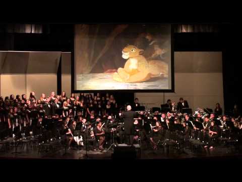 LOHS Wind Ensemble in performance with LOHS Choir 3-14-2013