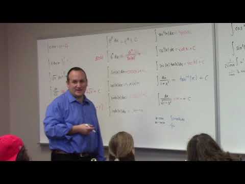 Calculus II: review of integrals, algebra, differentiation, 1-15-19