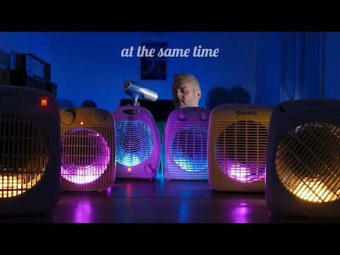 #1010, A peacefull moment with this HAIR DRYER  and these 6 FANS HEATER sound