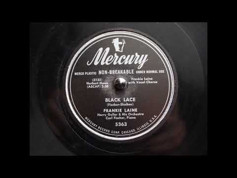 Frankie Laine - Black Lace - 1950 - 78 RPM - Side A