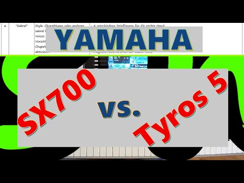 Soundbattle YAMAHA Tyros 5 vs. PSR-SX700 - Klangwelten ohne Noten - Kurzdemo der 51 min.-Vollversion