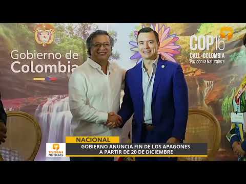 Gobierno anuncia fin de los apagones a partir de 20 de diciembre