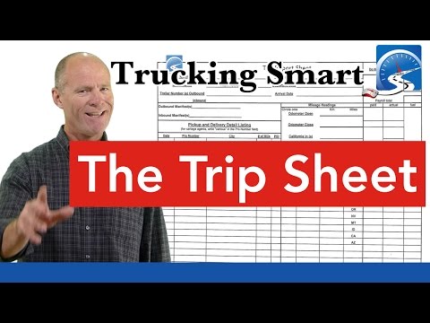 Part of a video titled How to Fill Out the CDL Truck & Bus Trip Sheet to Get Paid - YouTube