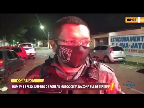 Homem é preso suspeito de roubar motocicleta na zona sul de Teresina 07 07 2021