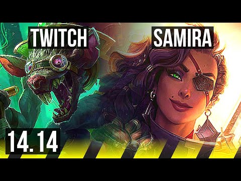 TWITCH & Senna vs SAMIRA & Leona (ADC) | 8 solo kills, 65k DMG, 500+ games | EUW Diamond | 14.14