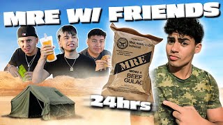 EATING MILITARY FOOD FOR 24 HOURS W/ BLESIV, FABIO & KIFER