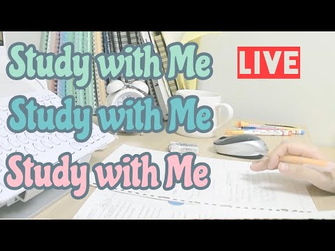 [03.31.2023.] STUDY WITH ME(live) / Pomodoro 30-10 / fire cracking+raining sound