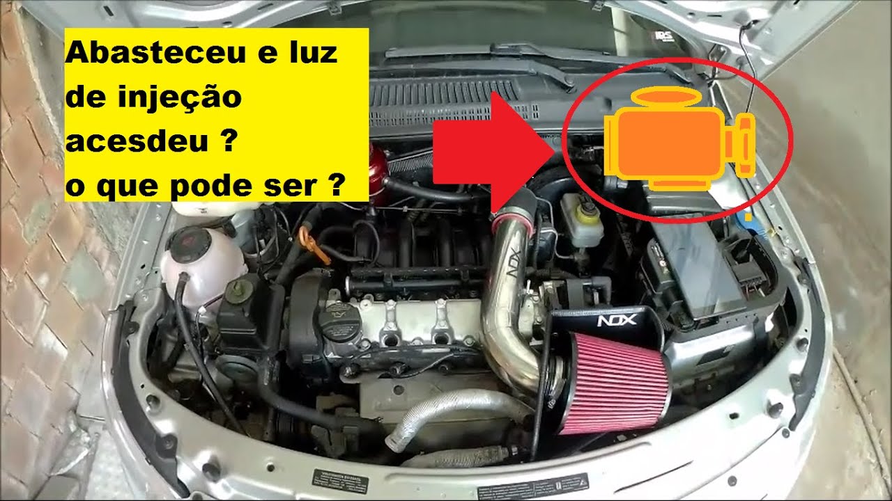 luz de injeção acesa depois de abastecer