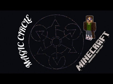 HybridCraft - Minecraft Bedrock - Magic Circle - Command Block Creation - #Shorts