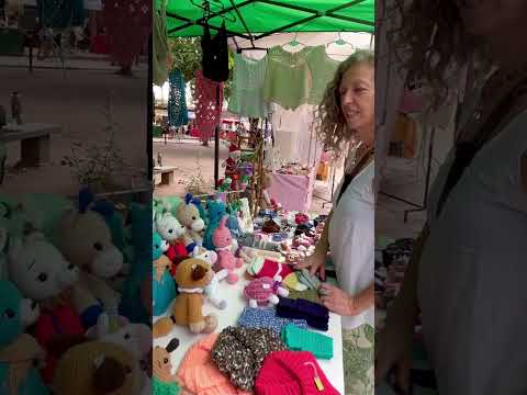 Qué TALENTO! Se teje todo esta artesana😍Feria de Villa de las Rosas,Córdoba,Traslaserra.Argentina