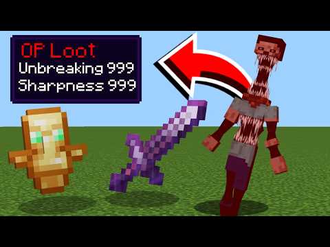 Minecraft But Horror Mobs Drop OP Items