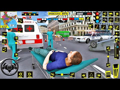 City Ambulance Rescue Driving - Emergency Ambulance Simulation 3D - gameplay Android