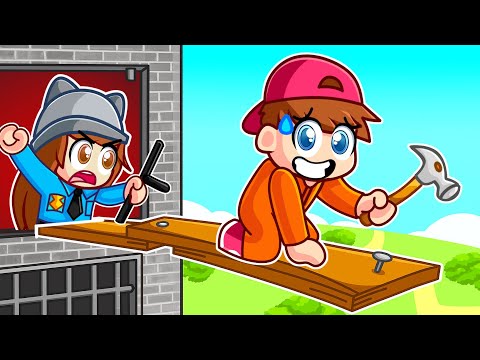 CONSTRUYE tu ESCAPE para SALIR de PRISION en Roblox!