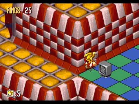 Super Sonic in Sonic 3D (GEN)