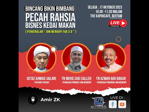 LIVE 171023 : BBB - Pecah Rahsia Bisnes Kedai Makan [ Pengenalan 'Jom Mengopi F&B 3.0' ]