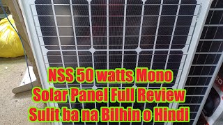 NSS 50 Watts Mono Solar Panel Review