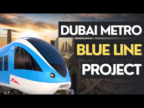 Dubai Blue Line Metro project #dubai #publictransport #bluelinemetro  #investmentopportunities